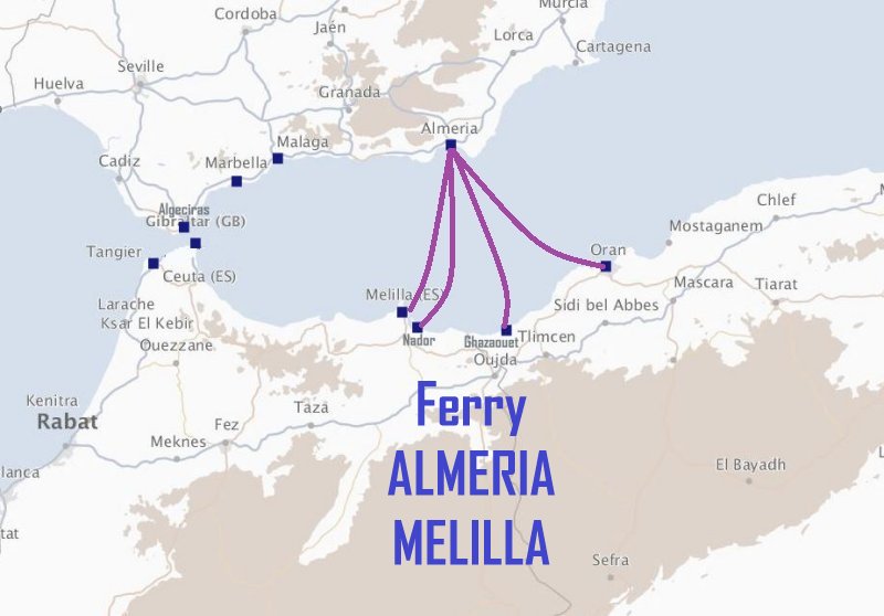 Ferry ALMERIA - MELILLA