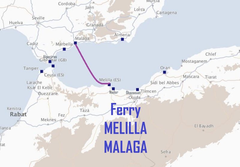 Ferry MELILLA - MALAGA