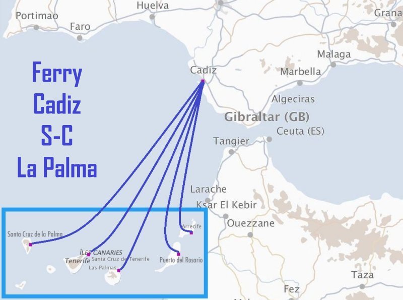 Ferry Cadiz - S.C. La Palma
