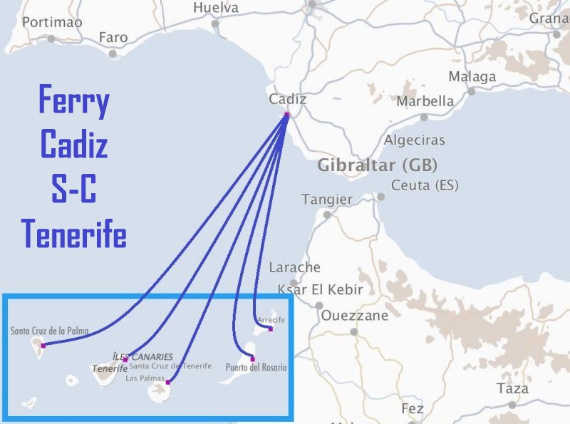 Ferry Cadiz - S.C. Tenerife