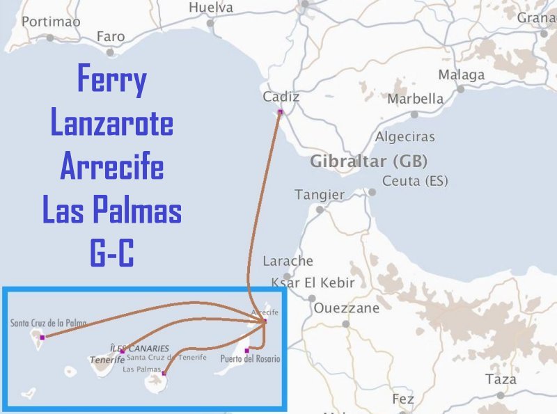 Ferry Lanzarote (Arrecife) - Las Palmas G.C.