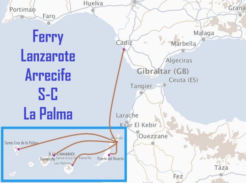 Ferry Lanzarote (Arrecife) - S.C. Tenerife