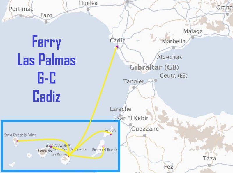 Ferry Las Palmas G.C. - Cadiz