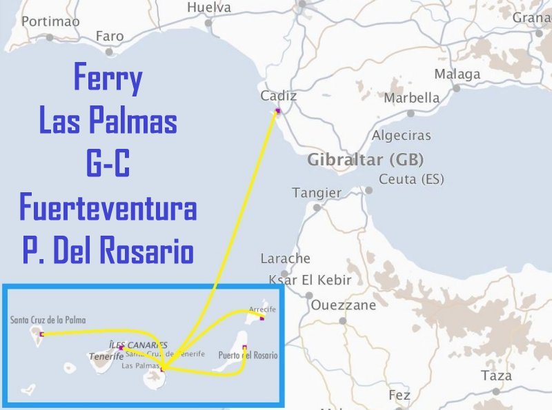 Ferry Las Palmas G.C. - Fuerteventura (P. Del Rosario)