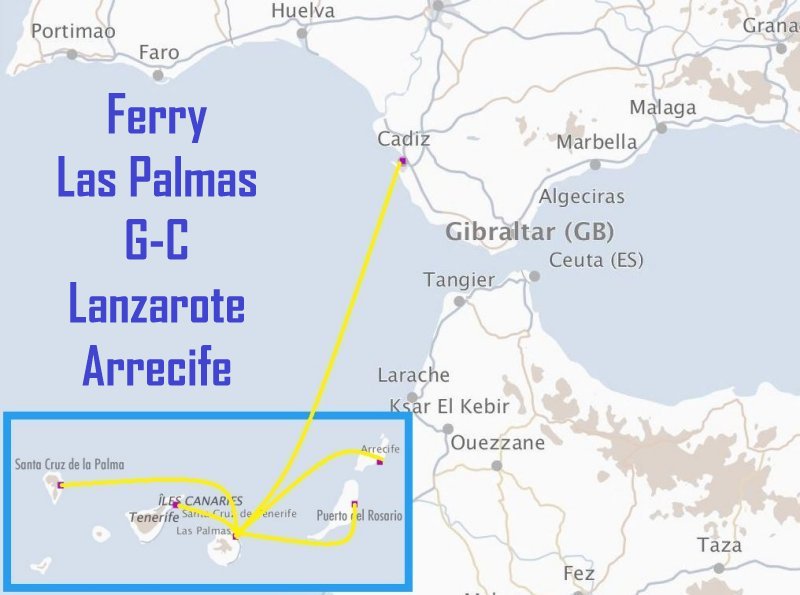 Ferry Las Palmas G.C. - Lanzarote (Arrecife)