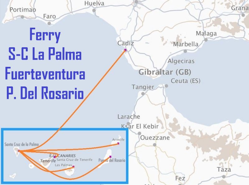 Ferry S.C. La Palma - Fuerteventura (P. Del Rosario)