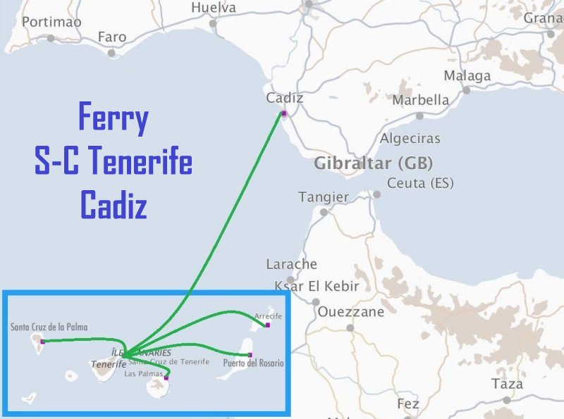 Ferry S.C. Tenerife - Cadiz