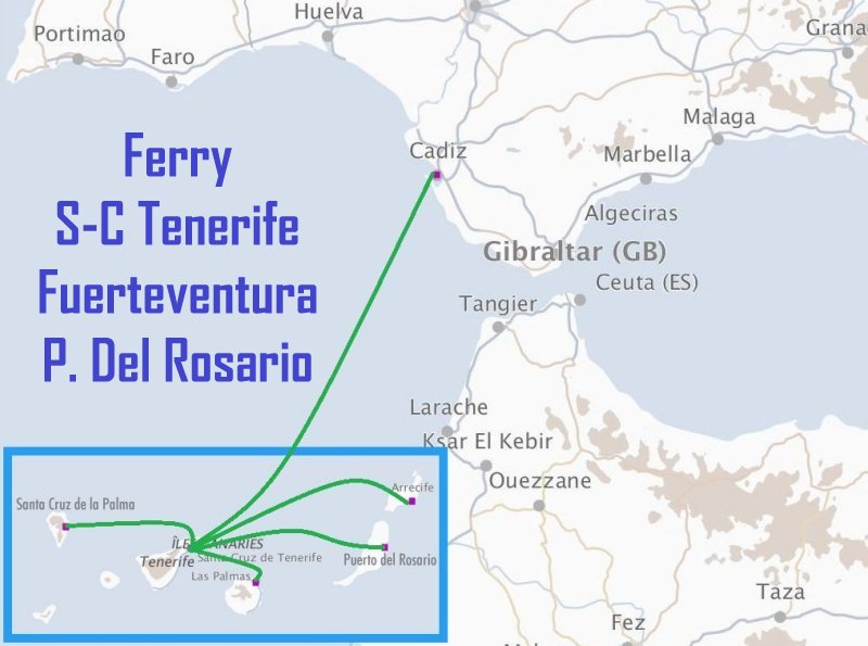 Ferry S.C. Tenerife - Fuerteventura (P. Del Rosario)