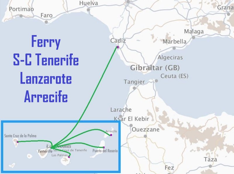 Ferry S.C. Tenerife - Lanzarote (Arrecife)