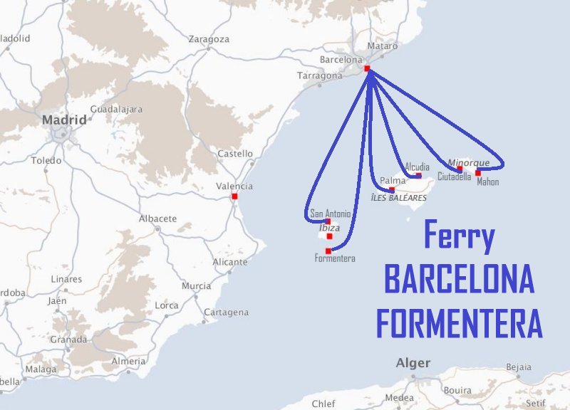 Ferry BARCELONA - FORMENTERA