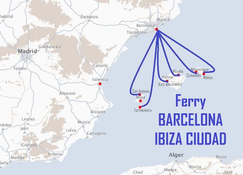 Ferry BARCELONA - IBIZA CIUDAD