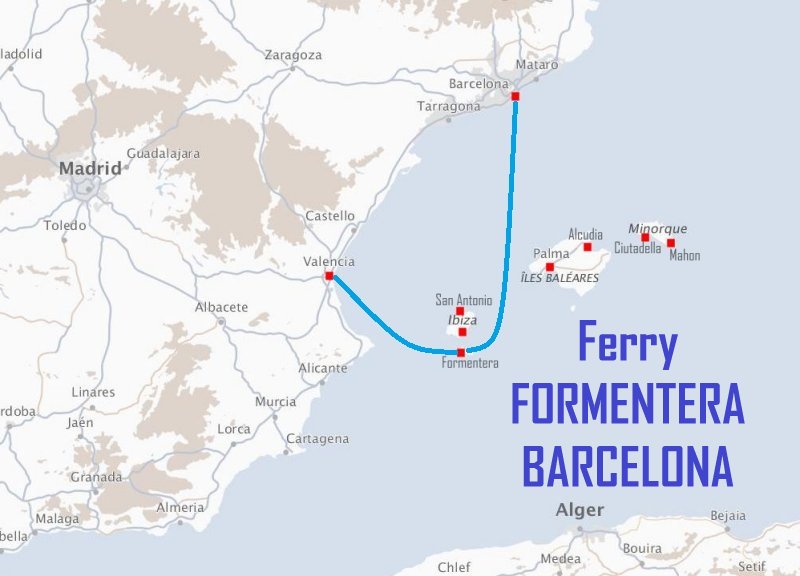 Ferry FORMENTERA - BARCELONA