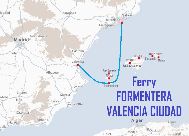 Ferry FORMENTERA - VALENCIA CIUDAD