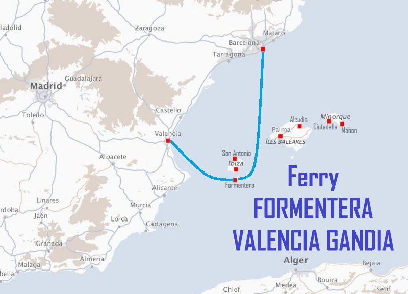 Ferry FORMENTERA - VALENCIA GANDIA