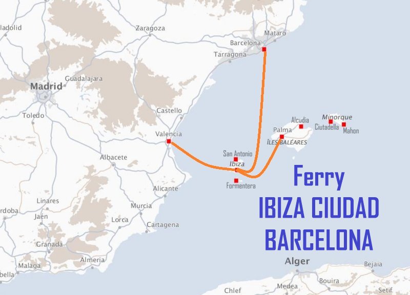 Ferry IBIZA CIUDAD - BARCELONA
