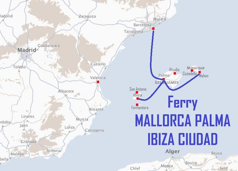 Ferry MALLORCA PALMA - IBIZA CIUDAD