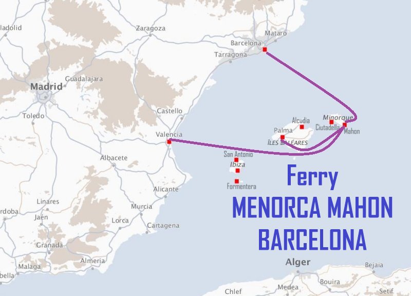 Ferry MENORCA MAHON - BARCELONA
