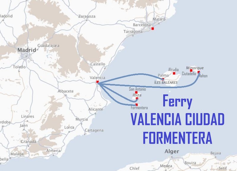 Ferry VALENCIA CIUDAD - FORMENTERA