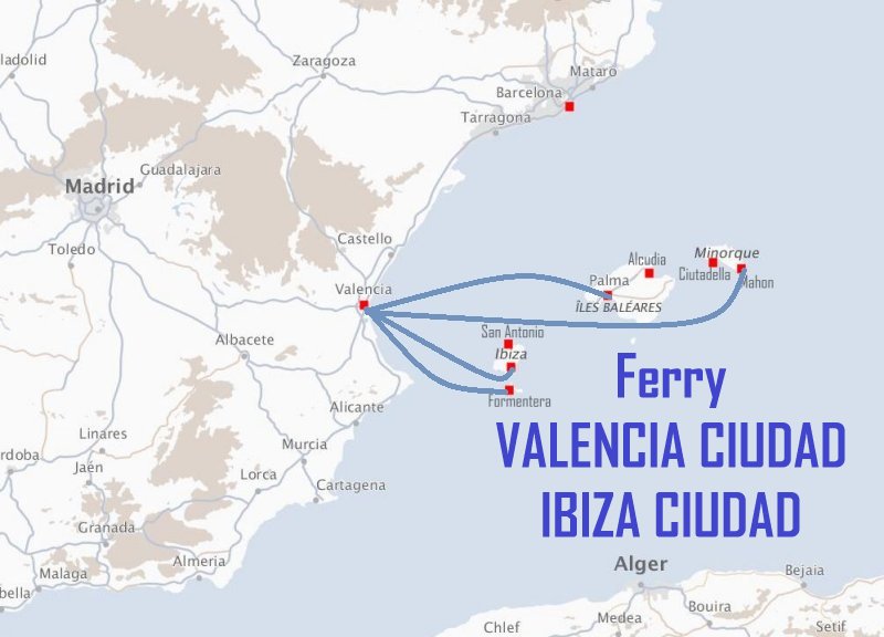 Ferry VALENCIA CIUDAD - IBIZA CIUDAD