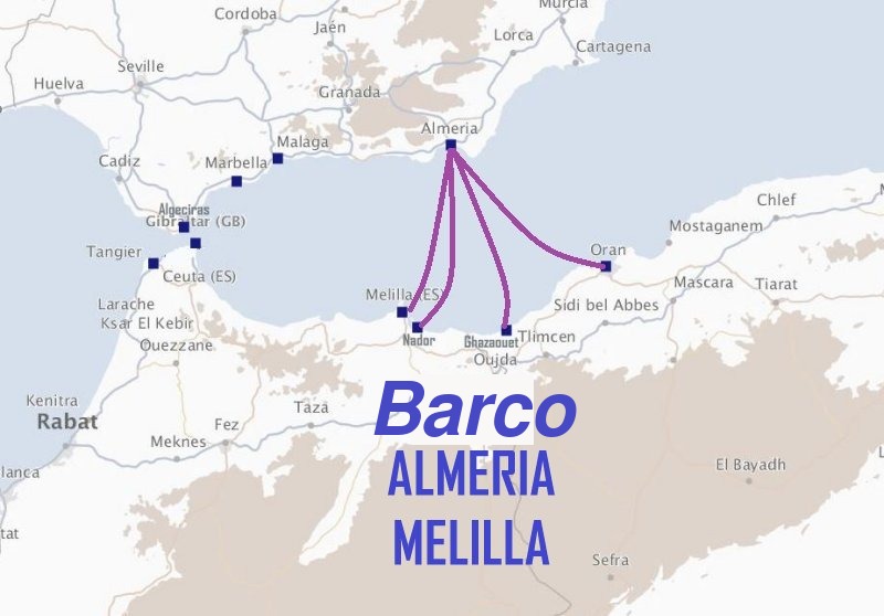 Barco ALMERÍA - MELILLA