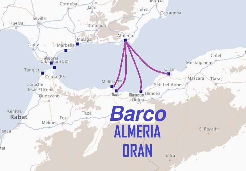 Barco ALMERÍA - ORÁN