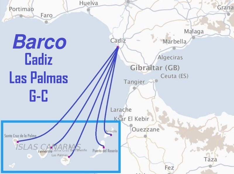 Barco Cádiz - Las Palmas G.C.
