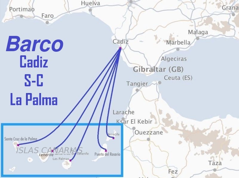 Barco Cádiz - S.C. La Palma