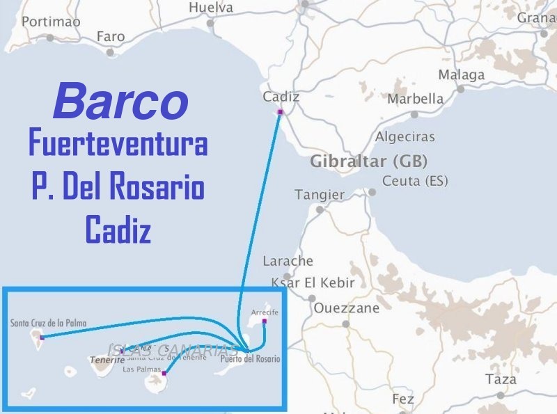 Barco Fuerteventura (P. Del Rosario) - Cádiz
