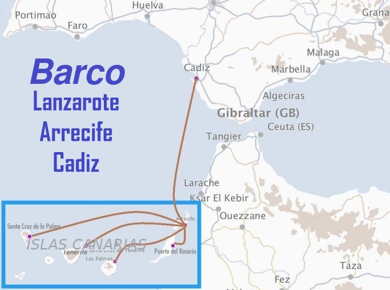 Barco Lanzarote (Arrecife) - Cádiz